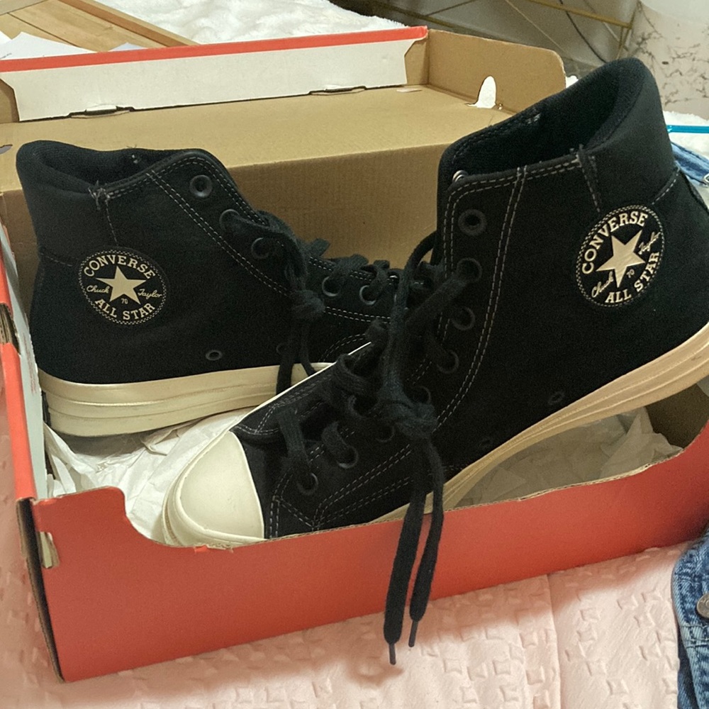 Black High Top Converse Shoes